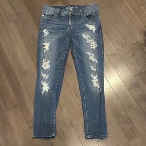 KanCan Blue Distressed Skinny Jeans